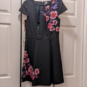 Elle Black Floral Dress